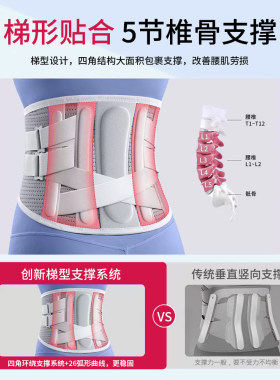 护腰带腰椎间盘突出腰肌劳损腰痛男女士专用久坐腰托神器支撑加宽
