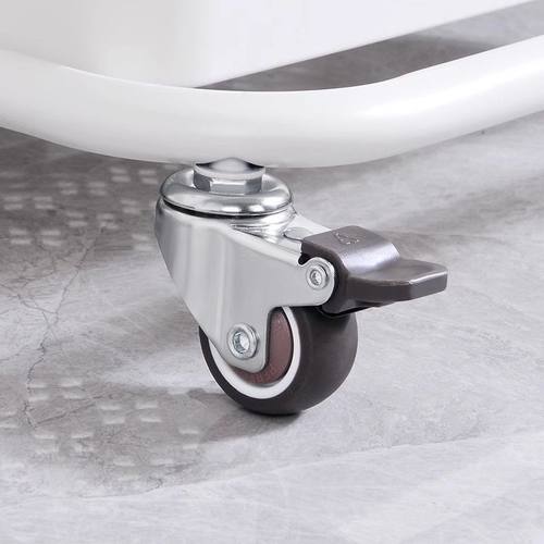 丝杆静音轮承重脚轮轱辘刹车轮滑轮1寸1.5寸2寸3寸橡胶轮静音轮 - 图1