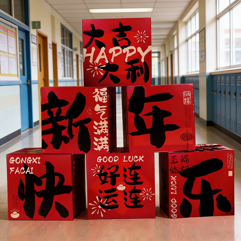 2026新年款氛围装饰堆堆盒摆件马年春节元旦布置过年场景拍照道具,淘宝优惠券,粉丝福利购,淘宝优惠卷