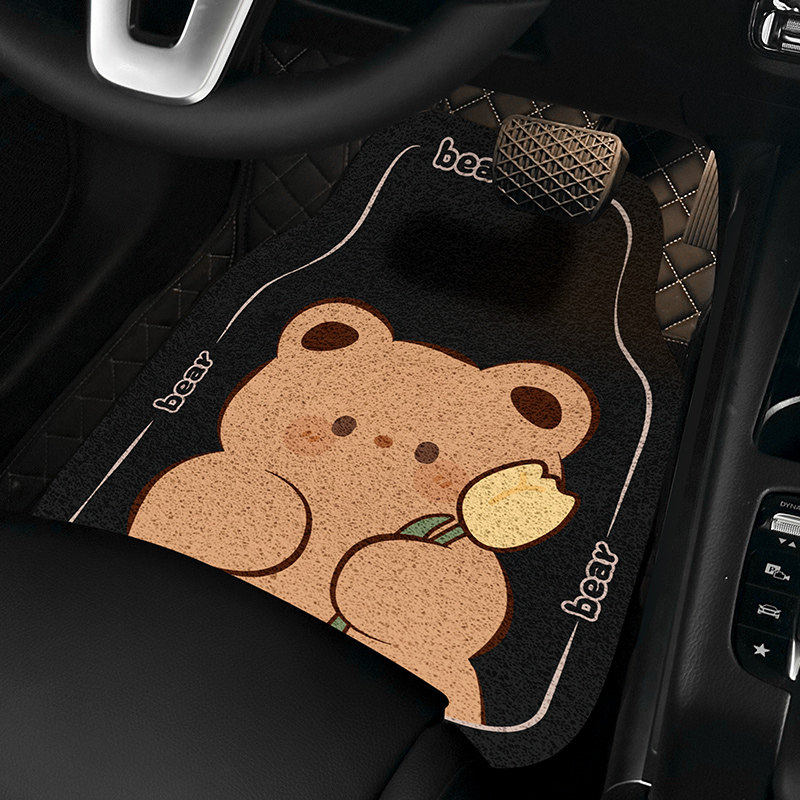 可爱卡通汽车脚垫丝圈单片高档车内防脏地毯保护垫子加厚通用女生,淘宝优惠券,粉丝福利购,淘宝优惠卷