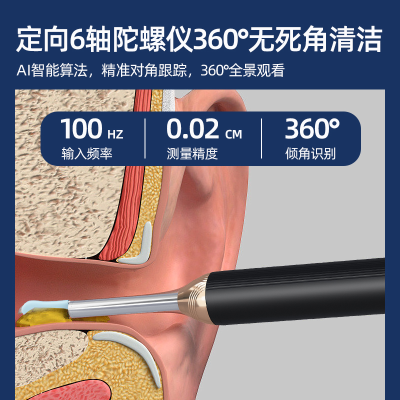 新款可视高清挖耳勺神器儿童扣掏耳勺发光采耳专业工具智能不伤耳-图2