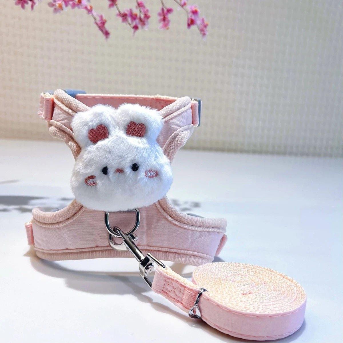 遛兔绳小兔子外出牵引绳兔绳防挣脱可调节溜兔绳可爱舒适网红兔绳,淘宝优惠券,粉丝福利购,淘宝优惠卷
