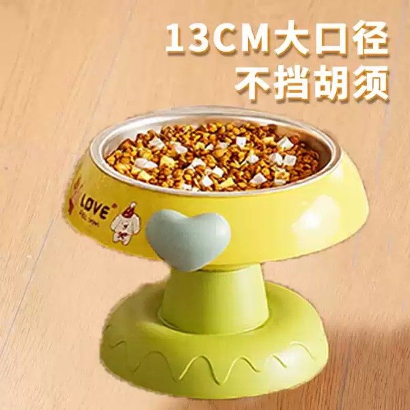 高颜值多巴胺狗盆狗碗宠物猫咪饭碗水碗不锈钢盆防滑保护颈椎猫碗,淘宝优惠券,粉丝福利购,淘宝优惠卷