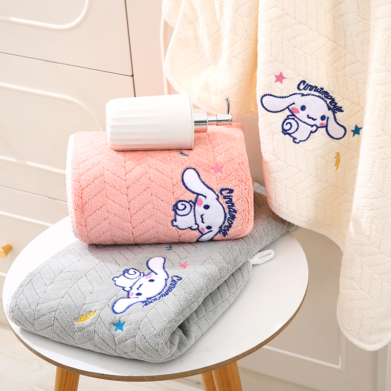 【白玉狗】7A抗菌麦穗浴巾柔软洗澡家用吸水不掉毛微粒绒毛浴巾