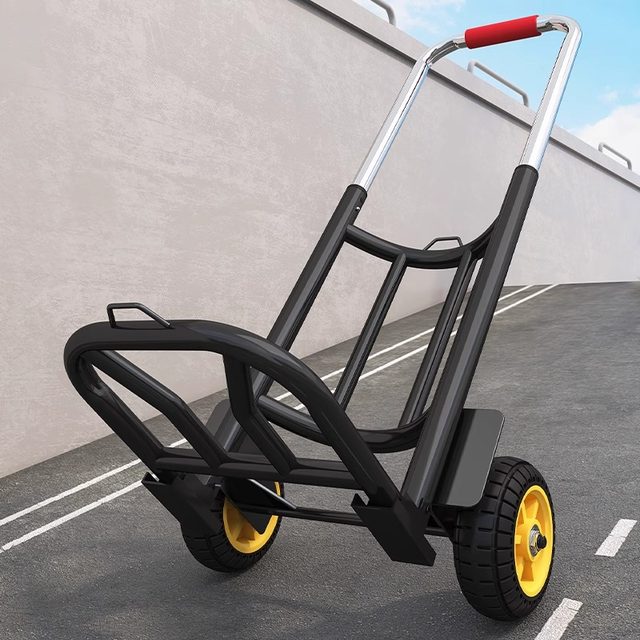 Small grocery shopping cart foldable silent storage bucket trolley trolley portable stair climbing cart