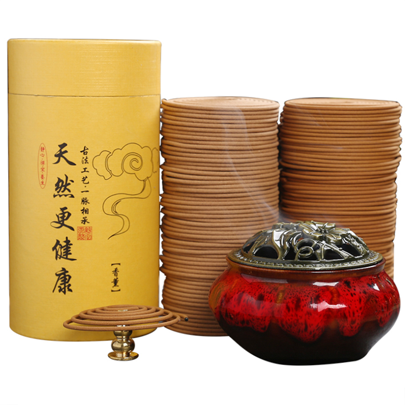 檀香盘香薰艾草驱蚊香家用房间香水 天天特卖工厂店香熏香料