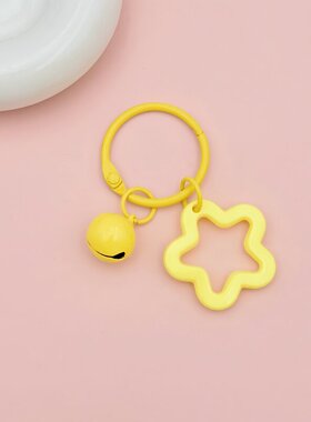 彩色亚克力星星钥匙扣圈环