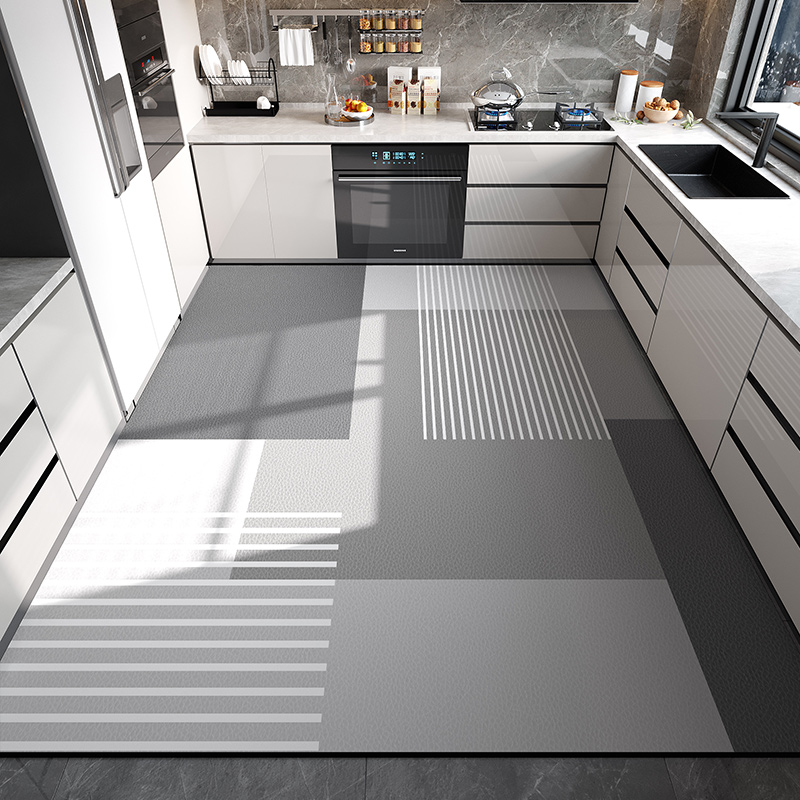 硅藻泥厨房地垫防滑防油吸水垫门口耐脏脚垫防水家用免洗可擦地毯 - 图0