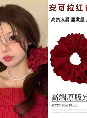 温柔夏日新款甜美碎花发圈