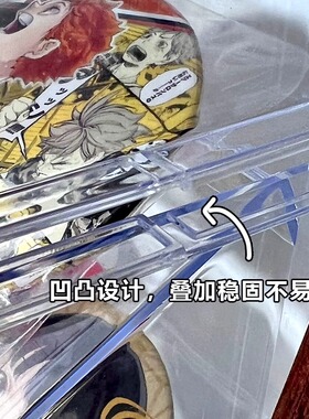 亚克力吧唧展示架透明桌面谷子收纳盒阶梯架子周边徽章痛桌置物架
