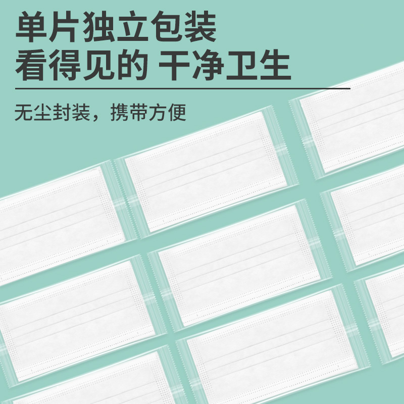 白色医用外科口罩一次性医疗三层正品高颜值女灭菌级成人独立包装 - 图2