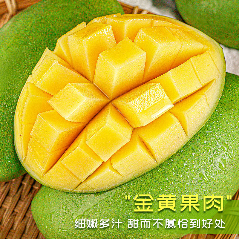 新鲜越南大青芒酸脆生芒果新鲜农家青金煌芒果大果整箱产地直发