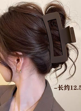 咖色大号磨砂发夹|超1000次加购