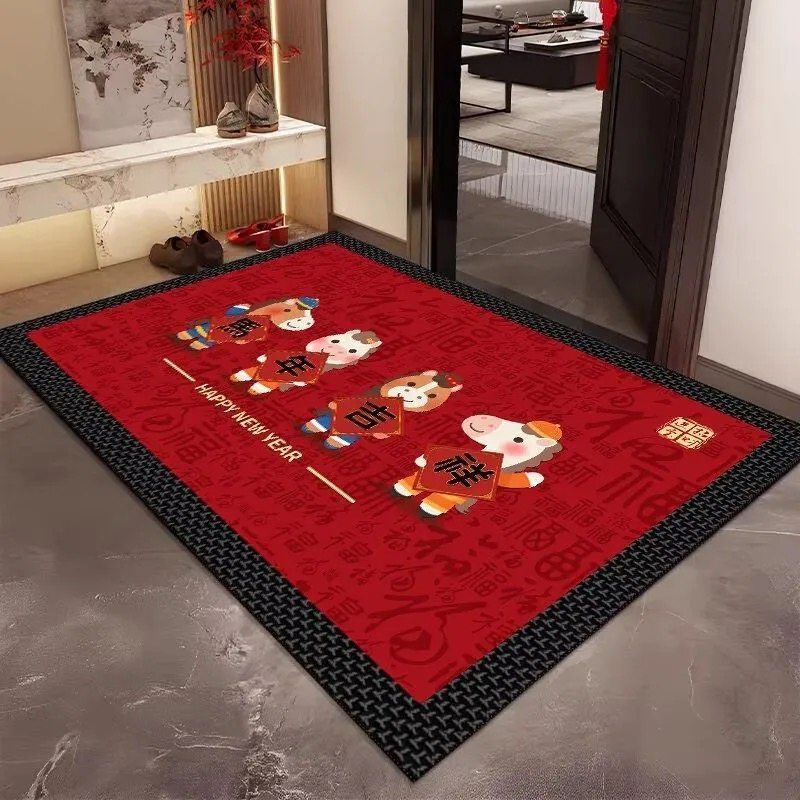 新年地垫2026马年过年喜庆入户门垫脚垫进门口垫子客厅玄关垫地毯,淘宝优惠券,粉丝福利购,淘宝优惠卷