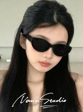 女户太阳镜复古辣妹猫眼显脸小