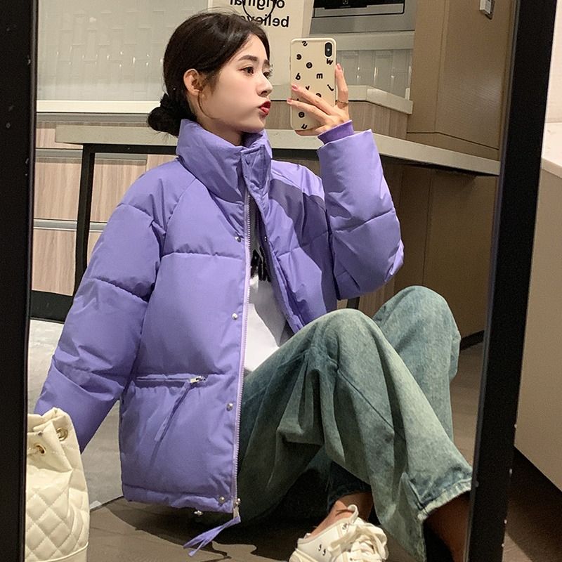 2023新款冬季百搭立领面包服