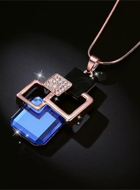 2025新版衣服百搭蝴蝶毛衣链秋冬简约长款装饰项链女蝴蝶结潮饰品