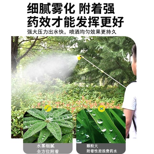 喷雾器农用电动背负式打药机全自动高压喷壶喷洒家用锂电池消杀 - 图2