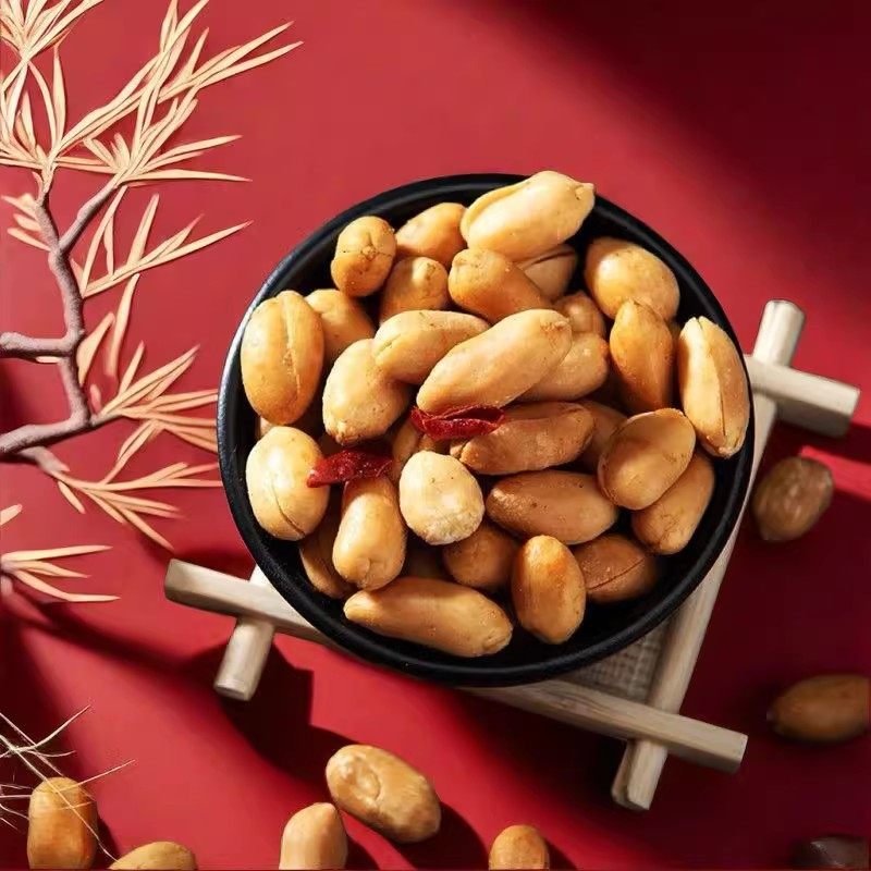 油炸花生米5斤装魔鬼椒麻辣椒盐五香花生商用下酒菜小零食年货节,淘宝优惠券,粉丝福利购,淘宝优惠卷