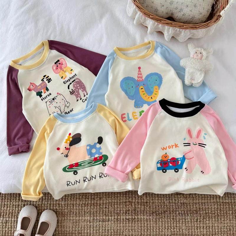 女童长袖t恤秋季儿童打底衫童新款衣服装上衣童装卫衣外套