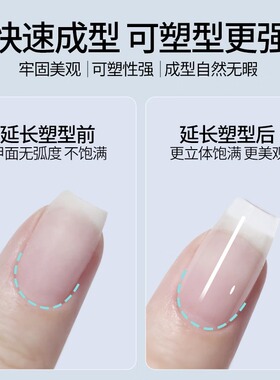 日式延长建构底胶流平加固三合一模型胶封层功能胶美甲店专用套装