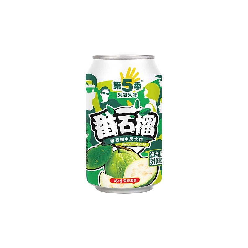 健力宝果汁饮料第五季番石榴水蜜桃口味水果饮料310ml×8罐整箱 - 图3