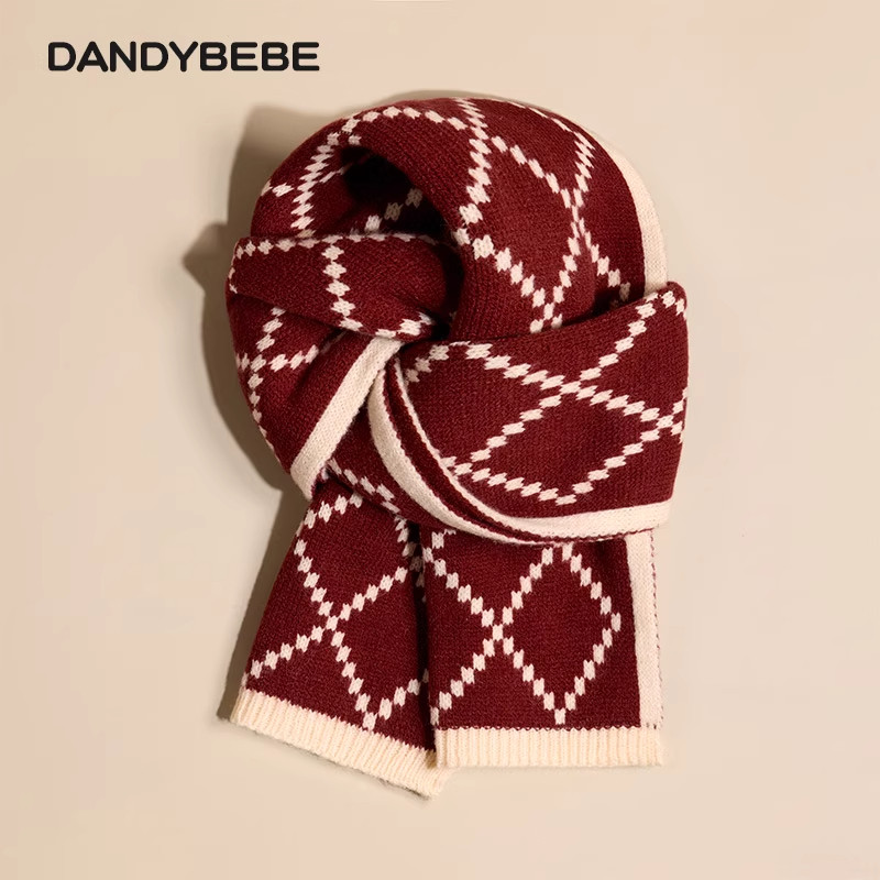 儿童围巾红色男孩女童秋冬季加厚保暖针织毛线宝宝围脖马年朋友,淘宝优惠券,粉丝福利购,淘宝优惠卷