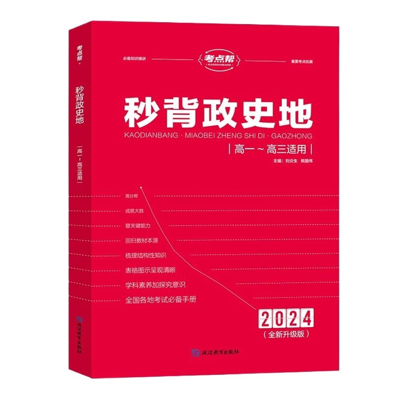 考点帮 2024版秒背高中政史地高考适用知识大全妙背史政地答题模板高考政治背诵手册知识点总结历史教辅资料清单真题地理必刷题-图3