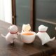 Ceramic kitten tea pet ornament | 467 people collected it