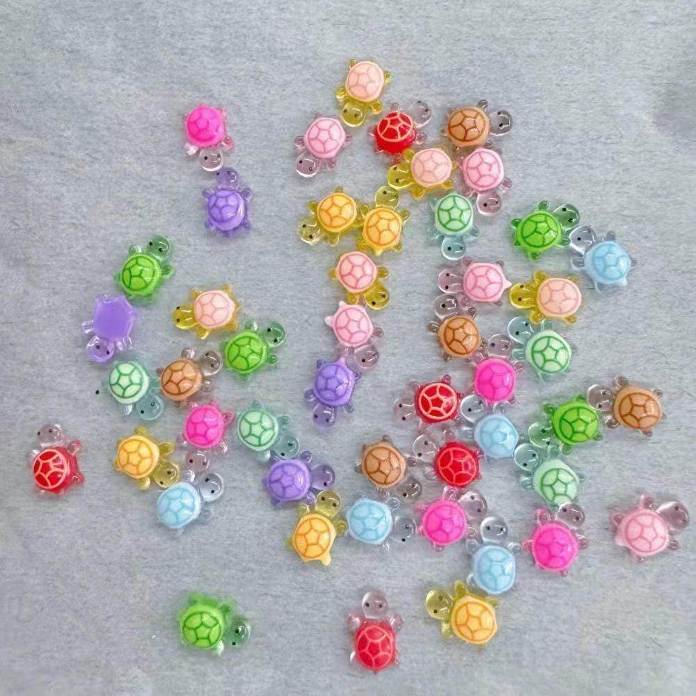 网红爆款玩具模型摆件公仔海龟DIY美甲小配件卡通彩色迷你小乌龟,淘宝优惠券,粉丝福利购,淘宝优惠卷