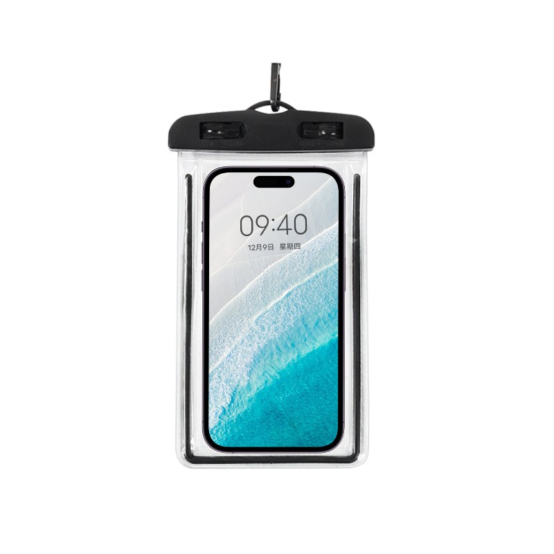 手机防水袋可触屏游泳漂流装备水下拍照潜水专用透明手机防水套壳 - 图3
