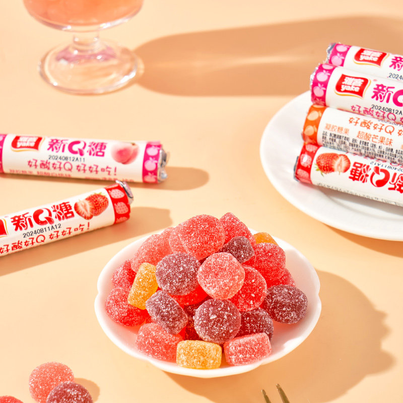 雅客新Q糖540gQ弹软糯集锦果味草莓味少女儿童休闲小零食批发年货,淘宝优惠券,粉丝福利购,淘宝优惠卷