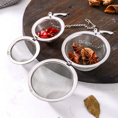304 Сумка из нержавеющей стали приправа для приправы с мячом горячее фильтр фильтр для фильтра Spice Box приправа большая неэмбруалированная сталь