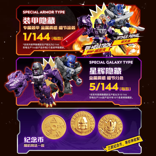 布鲁可变形金刚星辰版第六弹整盒玩具积木人6代盲盒克机器人男孩 - 图1