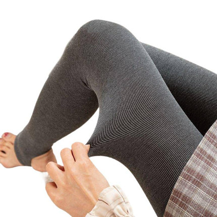 灰色连脚裤袜女秋冬外穿黑色踩脚显瘦格雷系打底裤袜云朵美腿透肤