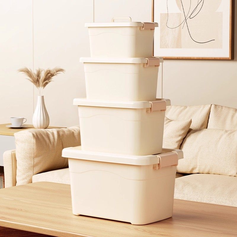 加厚塑料收纳箱特大号衣服玩具整理箱有盖储物箱多规格,淘宝优惠券,粉丝福利购,淘宝优惠卷