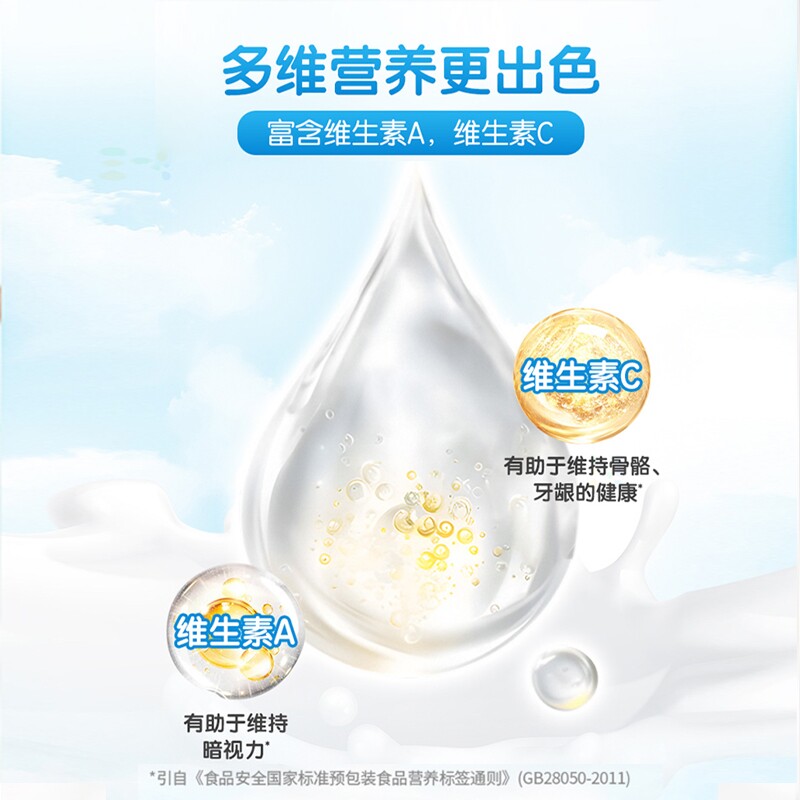 蒙牛全脂甜奶粉400g袋装青少年学生全家成人男女早餐营养牛奶粉