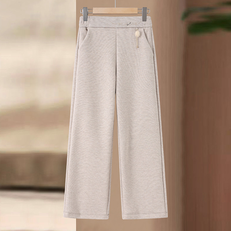 加绒裤子妈妈冬季秋冬外穿加厚大码中老年女裤高腰宽松奶奶直筒裤,淘宝优惠券,粉丝福利购,淘宝优惠卷