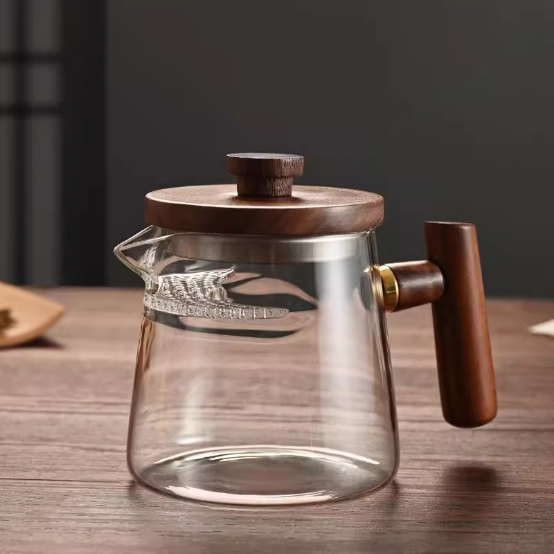 Glass Crescent Filter Fair Cup Tea Water Separation