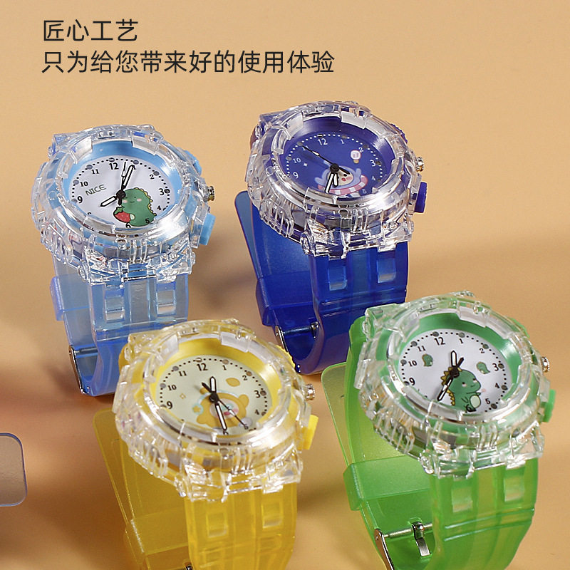 蛋仔派对发光儿童手表男童女孩3岁只看时间防水幼儿小学生电子表6