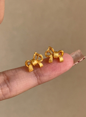 温柔蝴蝶结小众镂空设计项链饰品