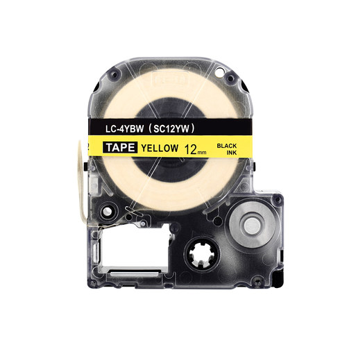 适用锦宫标签机色带爱普生LW-600P标签带12mm9 18 24 36*8m标签纸sr230ch白黄蓝红底透明打印纸LW-K400贴普乐 - 图3