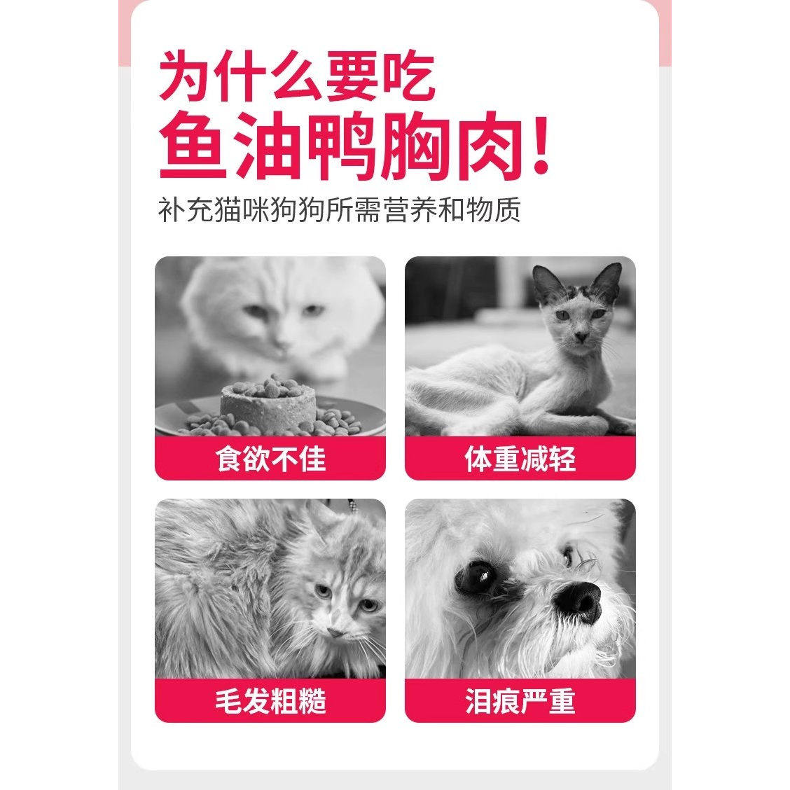 狗狗零食蒸煮鱼油鸭胸肉湿粮拌饭缓解泪痕增营养肥鸡胸肉猫狗零食,淘宝优惠券,粉丝福利购,淘宝优惠卷