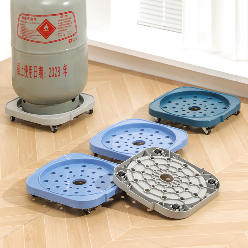 煤气瓶移动托架煤气罐底座托盘支架液化气瓶架子桶装水厨房置物架 - 图1