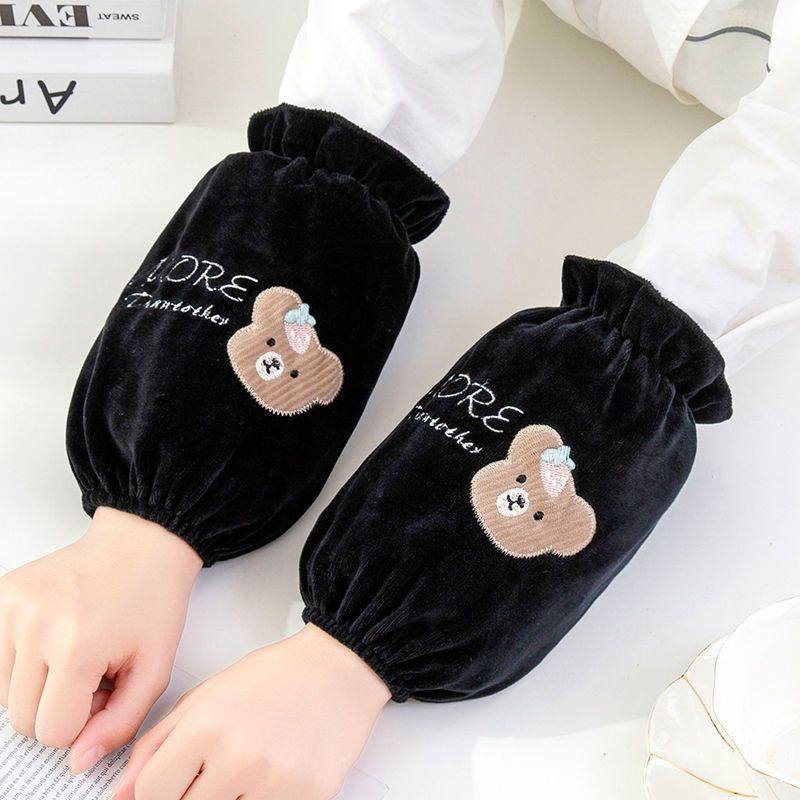 秋冬可爱成人男女办公短款绒布护袖套学生小孩作业防污清洁套袖头,淘宝优惠券,粉丝福利购,淘宝优惠卷