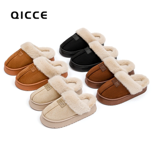 舒适百搭轻臣半托棉拖