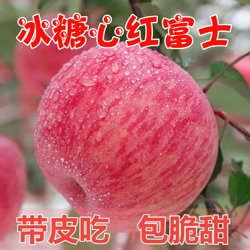 现摘陕西红富士苹果水果新鲜当季冰糖心丑苹果脆甜包邮整箱批发,淘宝优惠券,粉丝福利购,淘宝优惠卷
