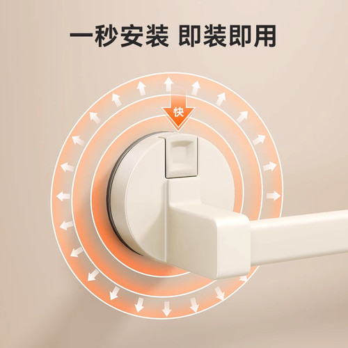 吸盘浴室拖鞋挂架免打孔门后卫生间置物架壁挂式沥水厕所收纳神器 - 图0