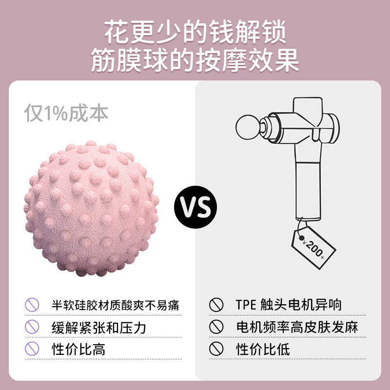 足底筋膜球按摩球腰背肌肉放松瑜伽肩颈腿膜健身足弓足底花生球,淘宝优惠券,粉丝福利购,淘宝优惠卷