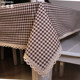 Nordic cotton linen plaid picnic tablecloth checkered fabric student desk coffee table cloth kindergarten rectangular table cloth